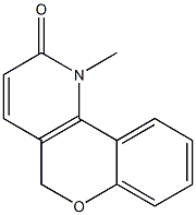 1,5-Dihydro-1-methyl-2H-[1]benzopyrano[4,3-b]pyridin-2-one Struktur