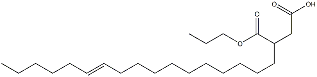 3-(11-Heptadecenyl)succinic acid 1-hydrogen 4-propyl ester Struktur