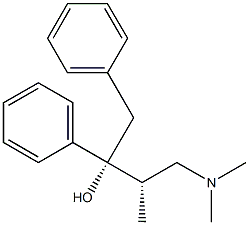 (2R,3S)-1,2-Diphenyl-3-methyl-4-(dimethylamino)-2-butanol Struktur