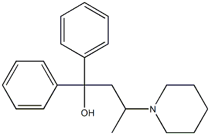 1,1-Diphenyl-3-piperidino-1-butanol Struktur