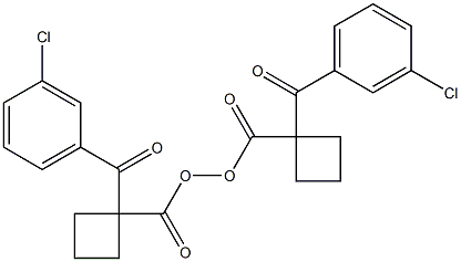 (3-Chlorobenzoyl)(cyclobutylcarbonyl) peroxide Struktur