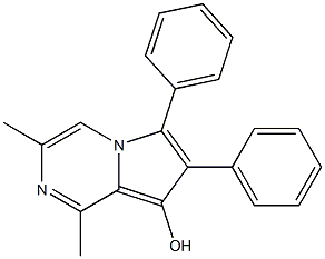 1,3-Dimethyl-6,7-diphenylpyrrolo[1,2-a]pyrazin-8-ol Struktur