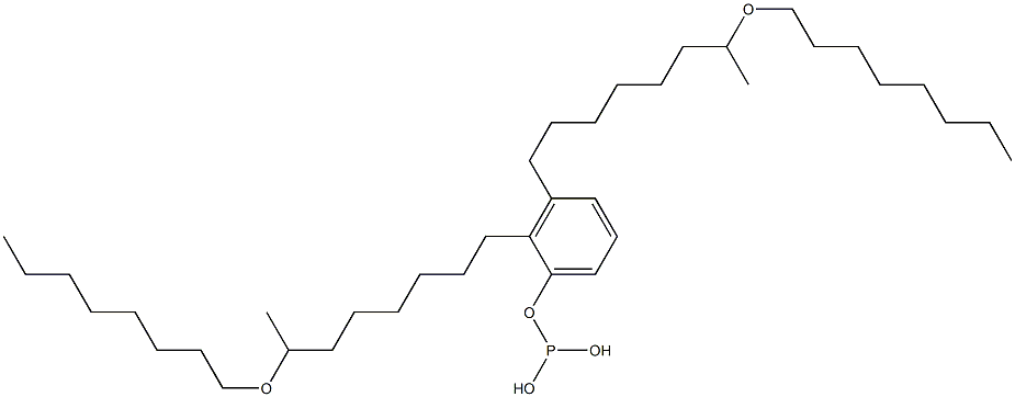 Phosphorous acid bis[7-(octyloxy)octyl]phenyl ester Struktur