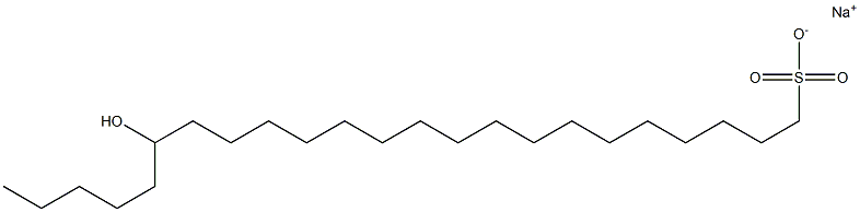 18-Hydroxytricosane-1-sulfonic acid sodium salt Struktur