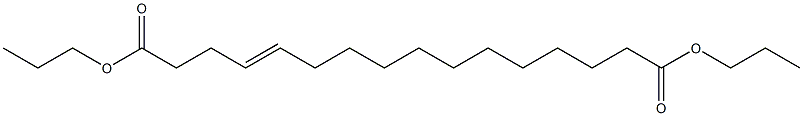 4-Hexadecenedioic acid dipropyl ester Struktur