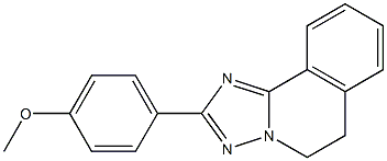 5,6-Dihydro-2-(4-methoxyphenyl)[1,2,4]triazolo[5,1-a]isoquinoline Struktur