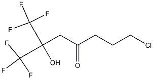 7-Chloro-2-hydroxy-1,1,1-trifluoro-2-trifluoromethyl-4-heptanone Struktur