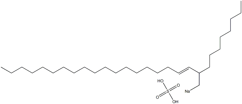 Sulfuric acid 2-octyl-3-henicosenyl=sodium ester salt Struktur