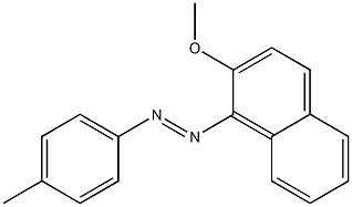 1-[(4-Methylphenyl)azo]-2-methoxynaphthalene Struktur