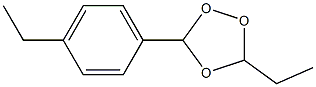 3-Ethyl-5-(4-ethylphenyl)-1,2,4-trioxolane Struktur