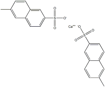 Bis(6-methyl-2-naphthalenesulfonic acid)calcium salt Struktur