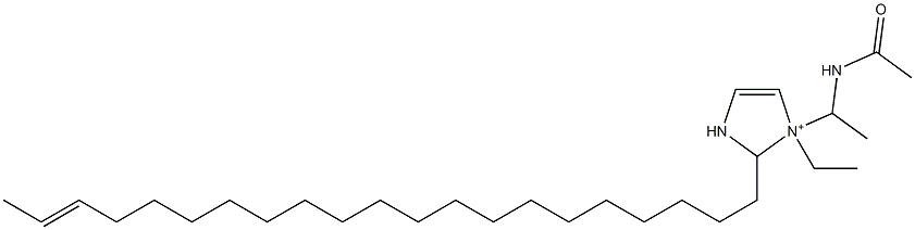 1-[1-(Acetylamino)ethyl]-1-ethyl-2-(19-henicosenyl)-4-imidazoline-1-ium Struktur