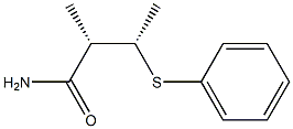 (2S,3S)-3-Phenylthio-2-methylbutanamide Struktur