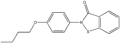 2-(4-Butoxyphenyl)-1,2-benzisothiazol-3(2H)-one Struktur