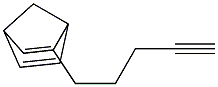 2-(4-Pentynyl)bicyclo[2.2.1]hepta-2,5-diene Struktur