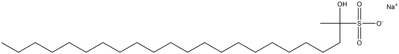 2-Hydroxytricosane-2-sulfonic acid sodium salt Struktur