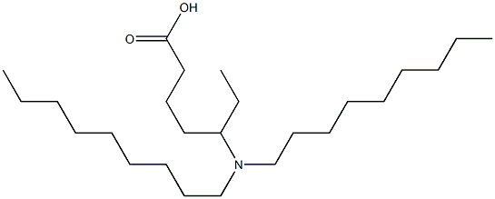 5-(Dinonylamino)heptanoic acid Struktur