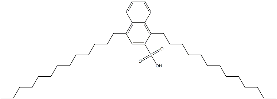 1,4-Ditridecyl-2-naphthalenesulfonic acid Struktur