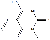 6-Amino-3-methyl-5-nitrosopyrimidine-2,4(1H,3H)-dione Struktur