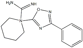 N2-(3-Phenyl-1,2,4-oxadiazole-5-yl)-1-piperidinecarboxamidine Struktur