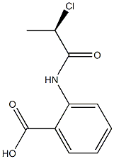 (+)-2-[N-[(R)-2-Chloropropionyl]amino]benzoic acid Struktur