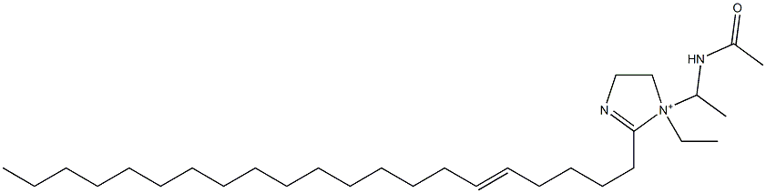 1-[1-(Acetylamino)ethyl]-1-ethyl-2-(5-henicosenyl)-2-imidazoline-1-ium Struktur