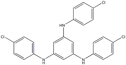 1,3,5-Tris(p-chloroanilino)benzene Struktur