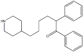 1,2-Diphenyl-6-(4-piperidyl)-1-hexanone Struktur