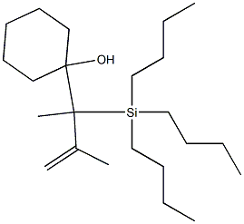 1-[1-(Tributylsilyl)methyl-2-methyl-2-propenyl]cyclohexanol Struktur