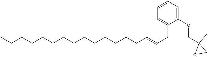 2-(2-Heptadecenyl)phenyl 2-methylglycidyl ether Struktur