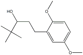 1-(2,5-Dimethoxyphenyl)-4,4-dimethylpentan-3-ol Struktur