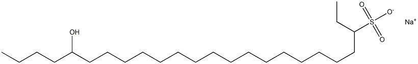 20-Hydroxytetracosane-3-sulfonic acid sodium salt Struktur