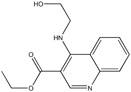 4-[(2-Hydroxyethyl)amino]quinoline-3-carboxylic acid ethyl ester Struktur