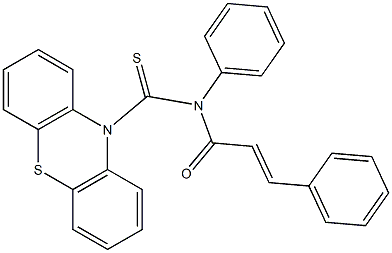 N-trans-Cinnamoyl-N-phenyl-10H-phenothiazine-10-carbothioamide Struktur