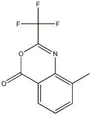 2-Trifluoromethyl-8-methyl-4H-3,1-benzoxazin-4-one Struktur