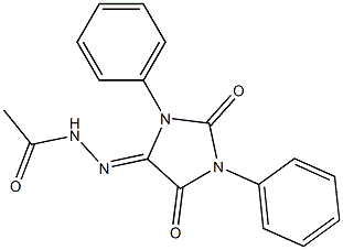 5-(2-Acetylhydrazono)-1,3-diphenyl-3,5-dihydro-1H-imidazole-2,4-dione Struktur