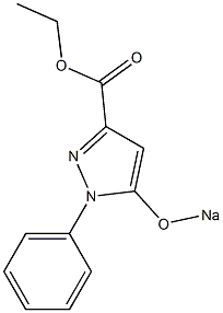 1-Phenyl-5-sodiooxy-1H-pyrazole-3-carboxylic acid ethyl ester Struktur