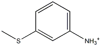 3-(Methylthio)benzenaminium Struktur