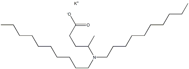 4-(Didecylamino)valeric acid potassium salt Struktur