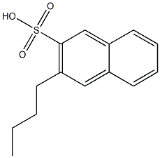 3-Butyl-2-naphthalenesulfonic acid Struktur