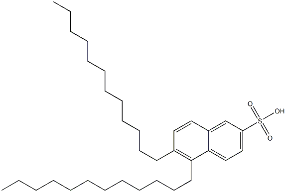 5,6-Didodecyl-2-naphthalenesulfonic acid Struktur