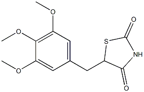 5-(3,4,5-Trimethoxybenzyl)-2,4-thiazolidinedione Struktur