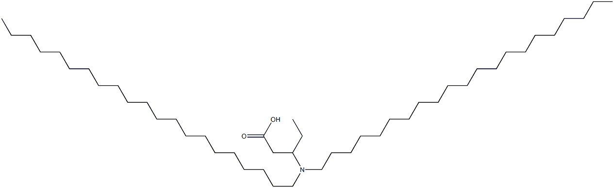 3-(Dihenicosylamino)valeric acid Struktur