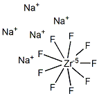 Sodium nonafluorozirconate(IV) Struktur