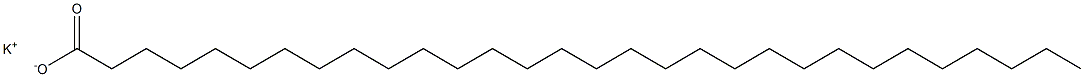 Triacontanoic acid potassium salt Struktur