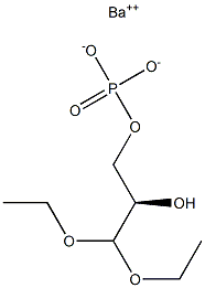 [[(R)-3,3-Diethoxy-2-hydroxypropyl]oxy]phosphonic acid barium salt Struktur