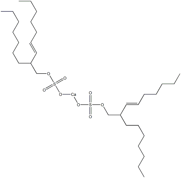 Bis(2-heptyl-3-nonenyloxysulfonyloxy)calcium Struktur