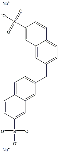 2,2'-Methylenebis(7-naphthalenesulfonic acid)disodium salt Struktur