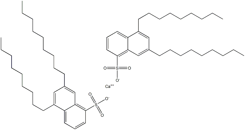 Bis(5,7-dinonyl-1-naphthalenesulfonic acid)calcium salt Struktur