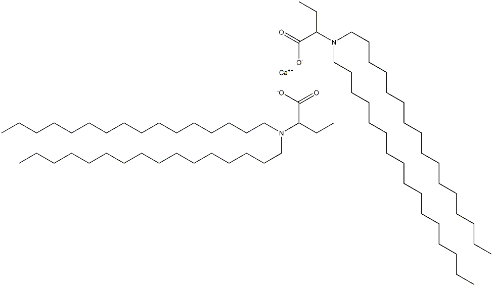 Bis[2-(dihexadecylamino)butyric acid]calcium salt Struktur